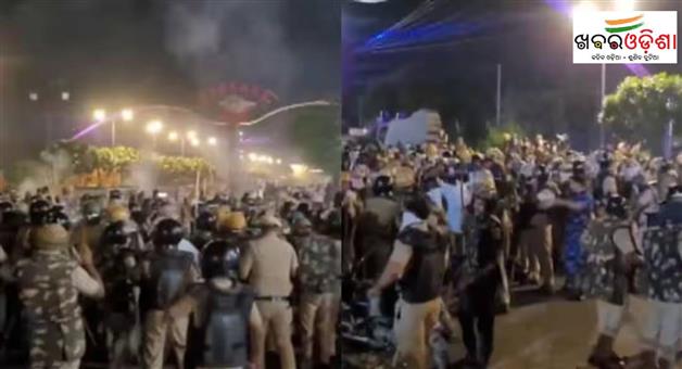 Khabar Odisha:Sikh-protestors-uproar-amid-arresting-demand-of-Gursimran-Singh