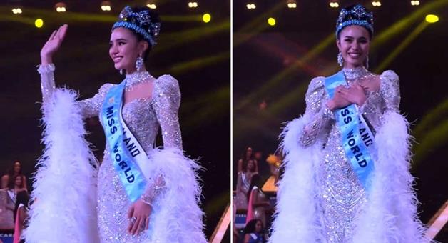 Khabar Odisha:Thailands-Opal-Suchata-became-Miss-World-2025