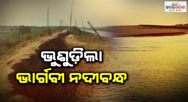 Khabar Odisha:The-dam-of-Bhargavi-river-collapsed