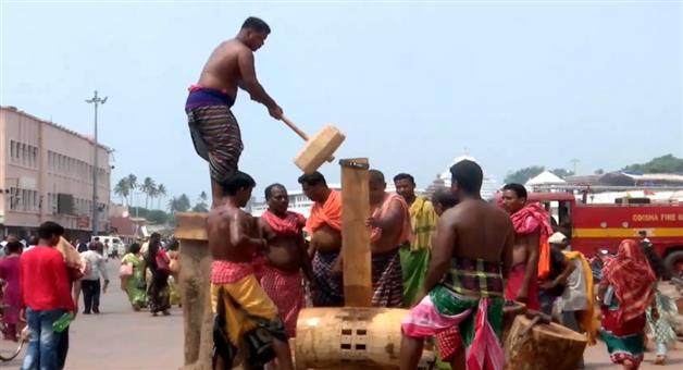 Khabar Odisha:The-work-of-making-the-Singada-Badiya-has-begun-at-the-Rath-Khala