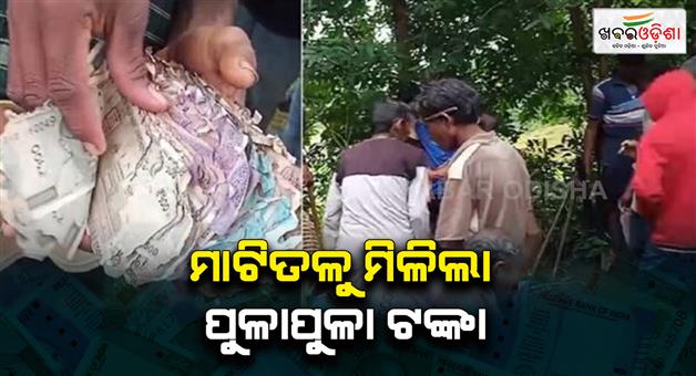 Khabar Odisha:There-was-hidden-treasure-under-the-soil-money-found-by-digging