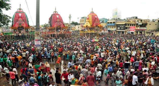 Khabar Odisha:Three-chariots-at-gundicha-temple