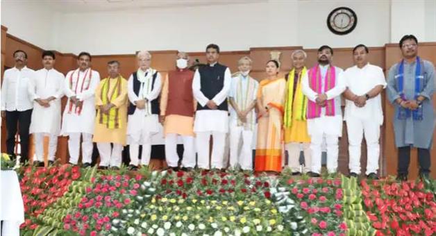 Khabar Odisha:Three-new-ministers-have-been-sworn-in-in-Tripuras-new-cabinet