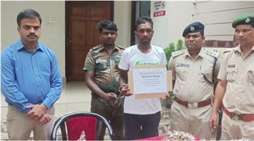 Khabar Odisha:Tiger-Skin-seized-One--detain