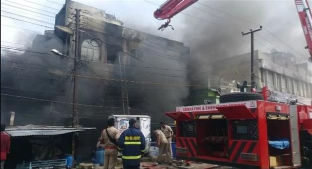 Khabar Odisha:Two-Shops-Set-Ablaze-in-Angul-Petrol-Suspected-to-Have-Been-Used