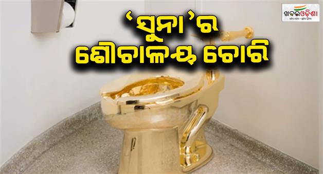 Khabar Odisha:United-kingdom-two-jailed-for--stealing-golden-toilet-from-Churchill-birthplace