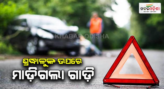 Khabar Odisha:a-car-ran-over-devotees-in-bihar