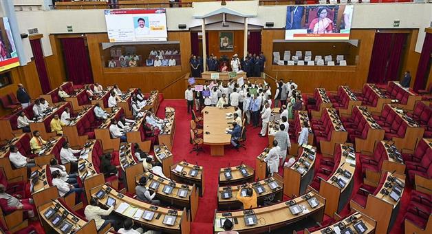 Khabar Odisha:again-house-adjourned-due-to-protest-by-oppositions