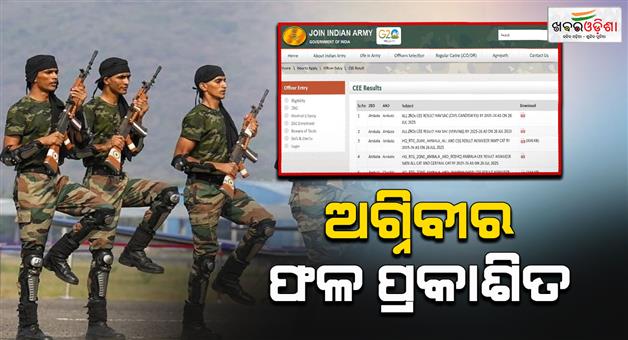 Khabar Odisha:agniveer-2025-result-is-out