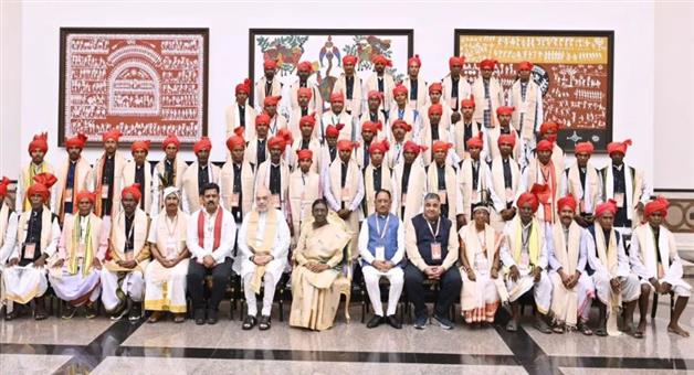 Khabar Odisha:bastar-tribal-culture-showcased-at-rashtrapati-bhavan-president-murmu-hosts-special-dinner