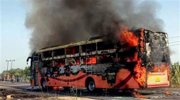 Khabar Odisha:bus-caught-fire-20-passengers-died-in-jaisalmer