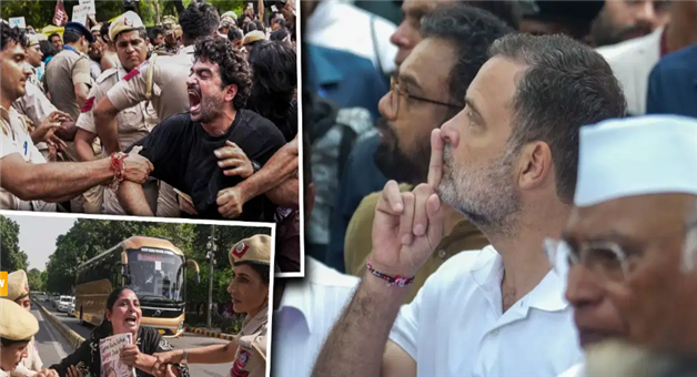 Khabar Odisha:cec-protest-delhi-police-fir-bns-sections