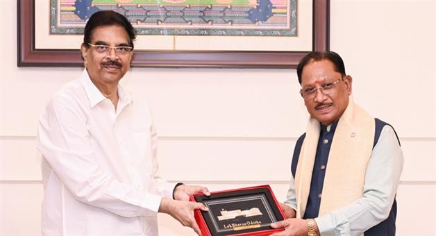 Khabar Odisha:chhattisgarh-cm-vishnu-deo-sai-meets-odisha-governor