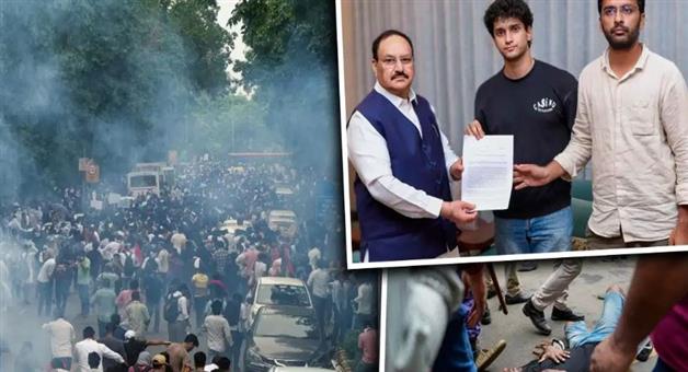 Khabar Odisha:cjp-samsad-chalo-protest-nadda-and-amit-shah-strategy-neet-leak