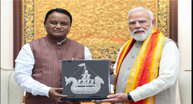 Khabar Odisha:cm-majhi-invites-pm-for-2-years-completion-of-bjp-government-in-odisha
