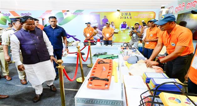 Khabar Odisha:cm-mohan-charan-majhi-visited-the-nyaya-sanhita-exhibition