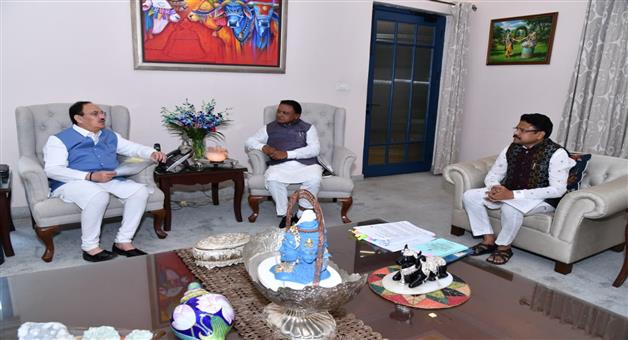Khabar Odisha:cm-mohan-majhi-meets-union-minister-jp-nadda-today