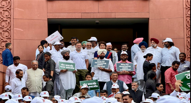 Khabar Odisha:congress-protest-against-eci-in-delhi