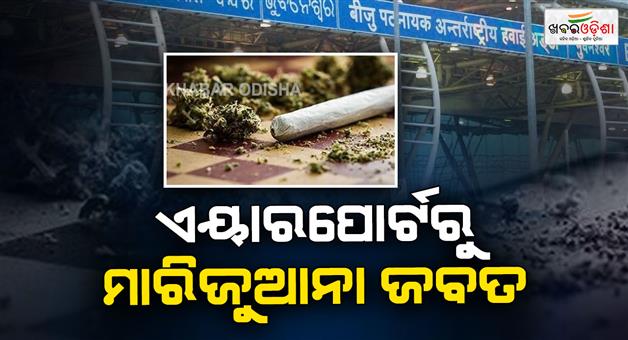 Khabar Odisha:customs-department-seized-marijuana-from-bhubaneswar-airport