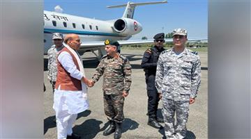 Khabar Odisha:defence-minister-rajnath-singh-visited-jammu-kashmir-after-operation-sindoor