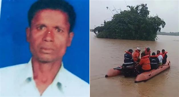Khabar Odisha:elderly-man-swept-away-in-floodwater-in-kendrapara-search-underway