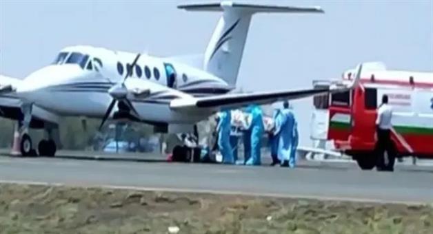 Khabar Odisha:emergency-landing-of-indian-air-ambulance-at-dhaka-airport