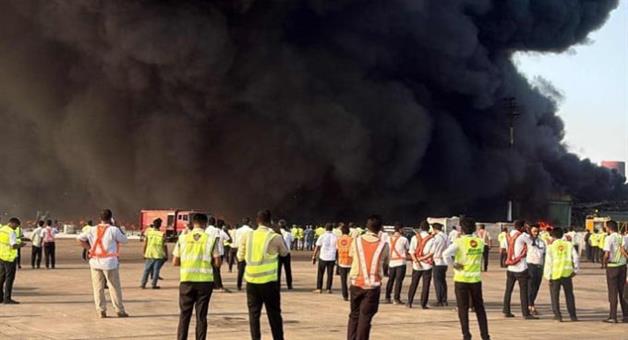 Khabar Odisha:fire-breaks-out-in-the-cargo-area-of-dhaka-hazrat-shahjalal-international-airport