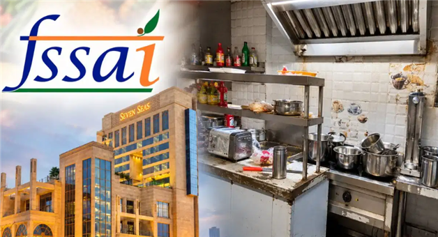 Khabar Odisha:fssai-suspends-seven-seas-hospitality-license-cockroaches-moldy-food