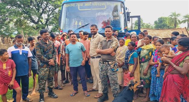Khabar Odisha:government-bus-services-starts-in-maraknar-in-maharastra-after-independence