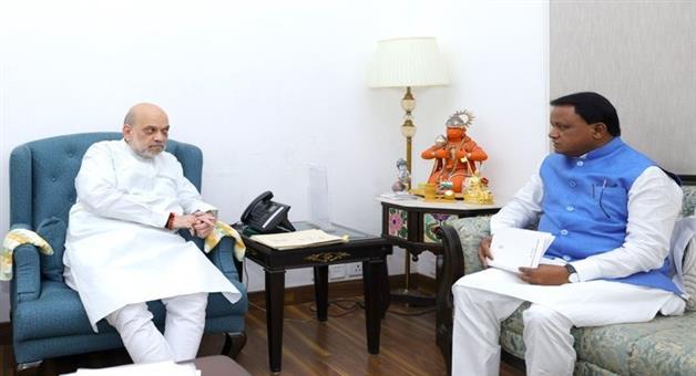 Khabar Odisha:home-minister-amit-shah-spoke-to-cm-majhi-over-cyclone-arnab