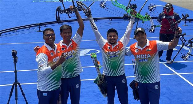 Khabar Odisha:india-bags-gold-silver-and-bronze-in-archery-world-cup-stage-2