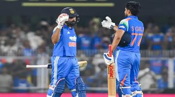 Khabar Odisha:india-highest-odi-run-chase-shubman-gill-double-century-rohit-sharma-west-indies