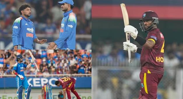 Khabar Odisha:india-vs-west-indies-3rd-odi-shai-hope-historic-win