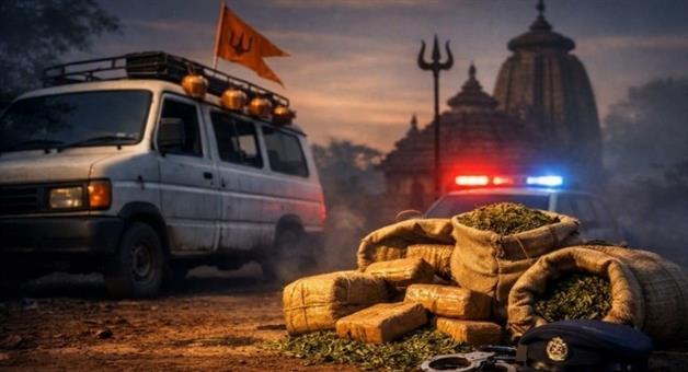 Khabar Odisha:kandhamala-police-seize-60-kg-ganja-from-kanwariya-vehicle-two-up-men-arrested