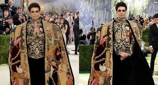 Khabar Odisha:karan-johar-debuts-raja-ravi-varma-inspired-look-at-met-gala-in-manish-malhotra-stunner
