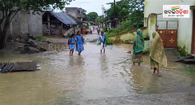 Khabar Odisha:low-grade-road-construction-in-sarasar-village