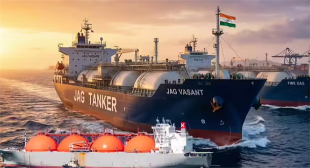 Khabar Odisha:lpg-tankers-jag-vasant-pine-gas-reach-india-hormuz-strait-pm-modi