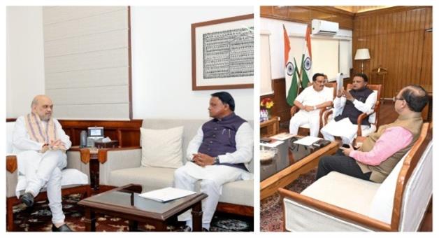Khabar Odisha:mahanadi-water-dispute-resolution-union-home-minister-meeting-mohan-majhi