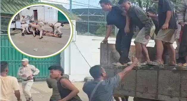 Khabar Odisha:manipur-violence-4-killed-protesters-keep-bodies-at-cm-residence