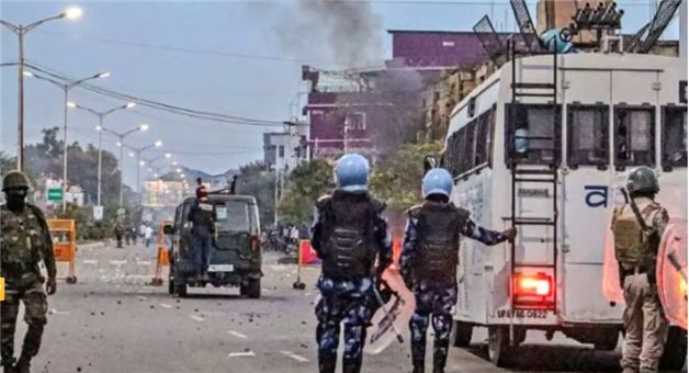 Khabar Odisha:manipur-violence-houses-burnt-kamjong-district-security-increased