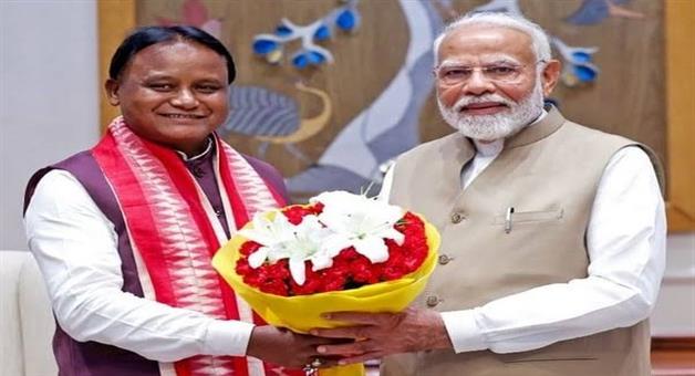 Khabar Odisha:odisha-11000-ashirwad-diyas-lit-cm-mohan-charan-mahi-pm-modi-vision-global-guru