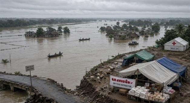 Khabar Odisha:odisha-floods-affect-12-87-lakh-people-across-7-districts-src-says-situation-improving