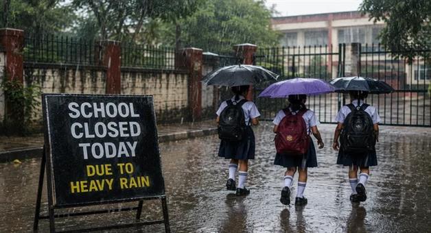 Khabar Odisha:odisha-heavy-rain-schools-closed-8-districts-baripada-communication-cut-off