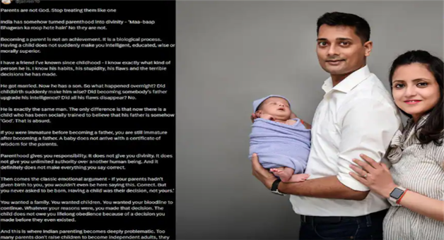 Khabar Odisha:parents-are-not-god-viral-post-ceo-jasveer-singh-debate-on-indian-parenting