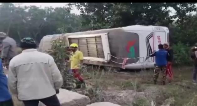 Khabar Odisha:passenger-bus-accident-at-kalinga-ghati-more-than-10-injured-