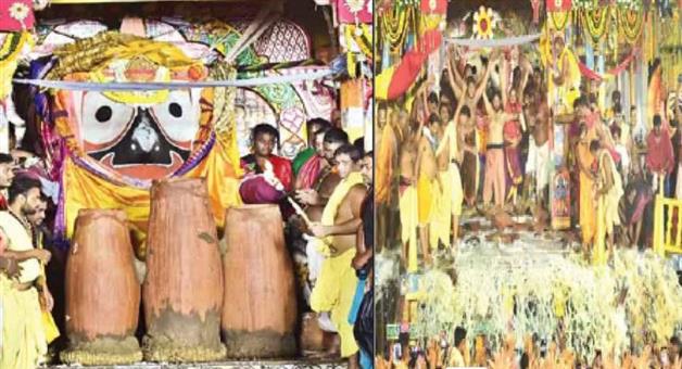 Khabar Odisha:puri-rath-yatra-adhara-pana-ritual-harishayana-ekadashi