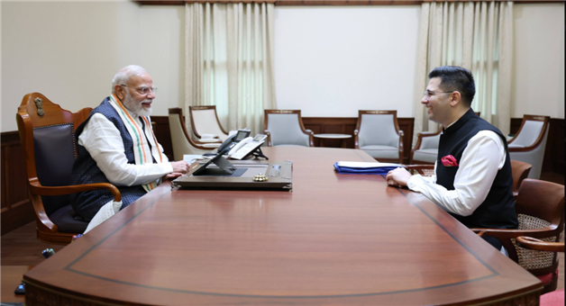 Khabar Odisha:raghav-chadha-meets-pm-modi