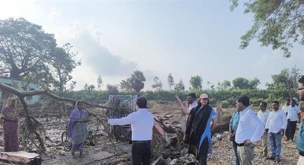 Khabar Odisha:rushikulya-flood-situation-ganjam-inspection-repair-orders