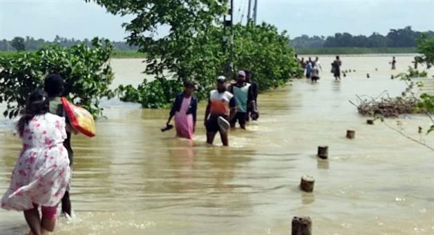 Khabar Odisha:rushikulya-river-danger-mark-ganjam-baghua-breach