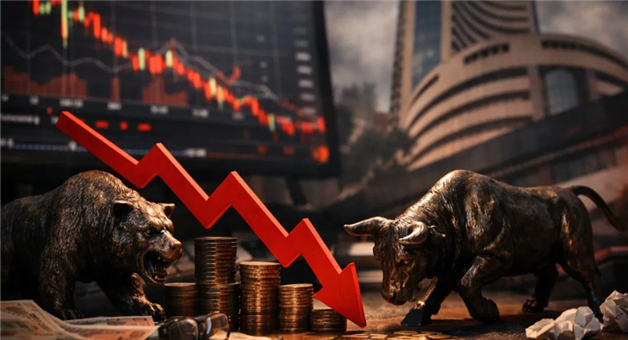 Khabar Odisha:sensex-falls-below-72000-investors-lose-9-43-lakh-crore-stock-market-crash